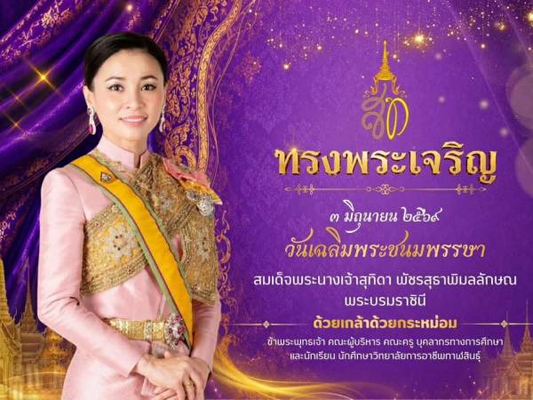 ขอพระองค์ทรงพระเจริญ เนื่องในโอกาสวันเฉลิมพระชนมพรรษา